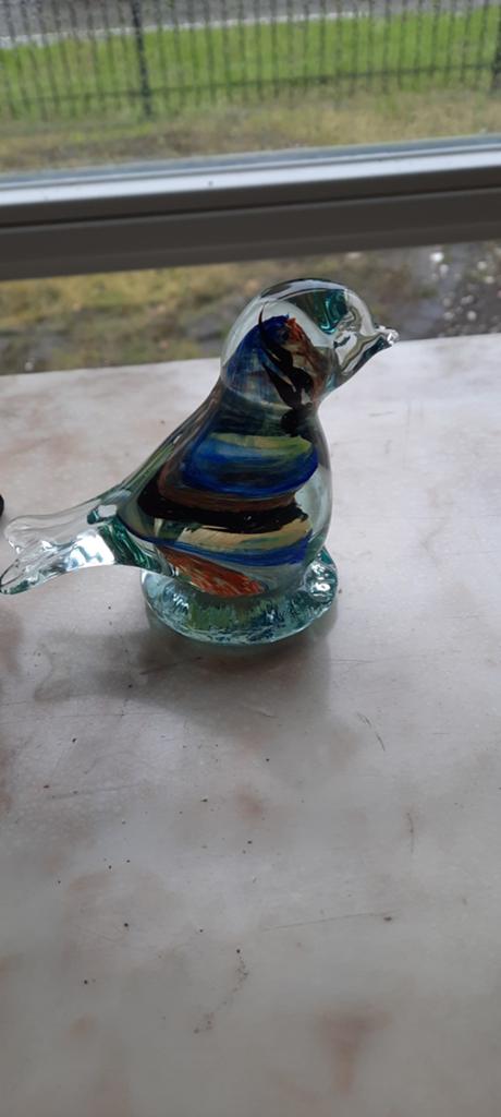 Mooie  murano vogels - set van 4, Antiek en Kunst, Ophalen of Verzenden