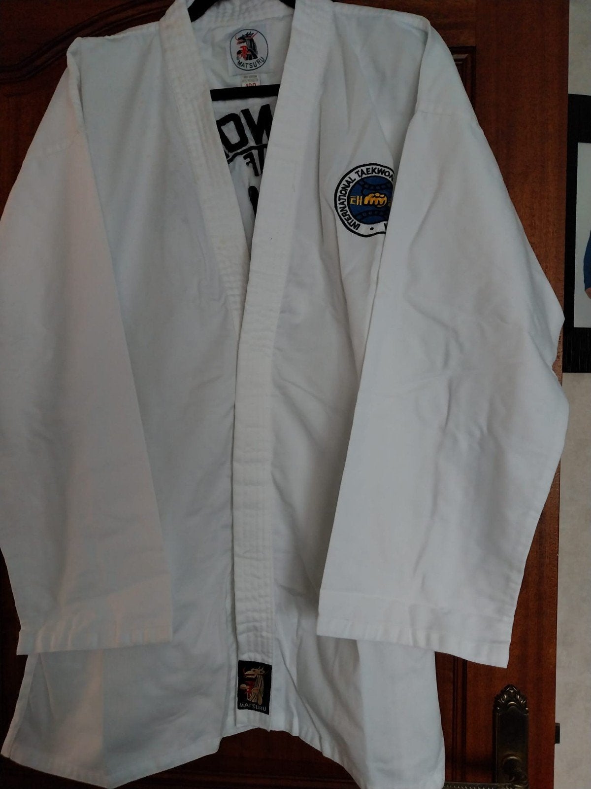 Matsuru Taekwondo pak - Maat 180, Groter dan maat XL, Taekwondo, Vechtsportpak, Ophalen of Verzenden