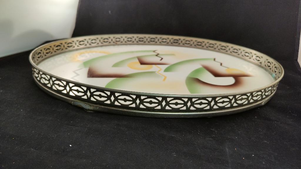 Art Deco dienblad uit de jaren 30, Ophalen of Verzenden