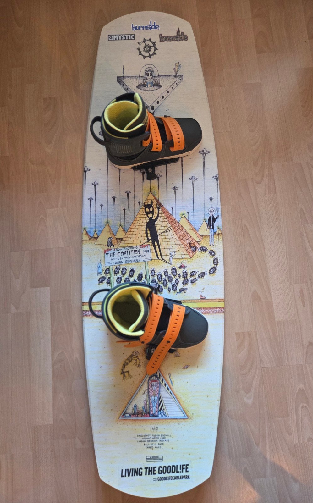 Slingshot Coalition 2019 maat 149 met Slingshot KTV boots, Ophalen