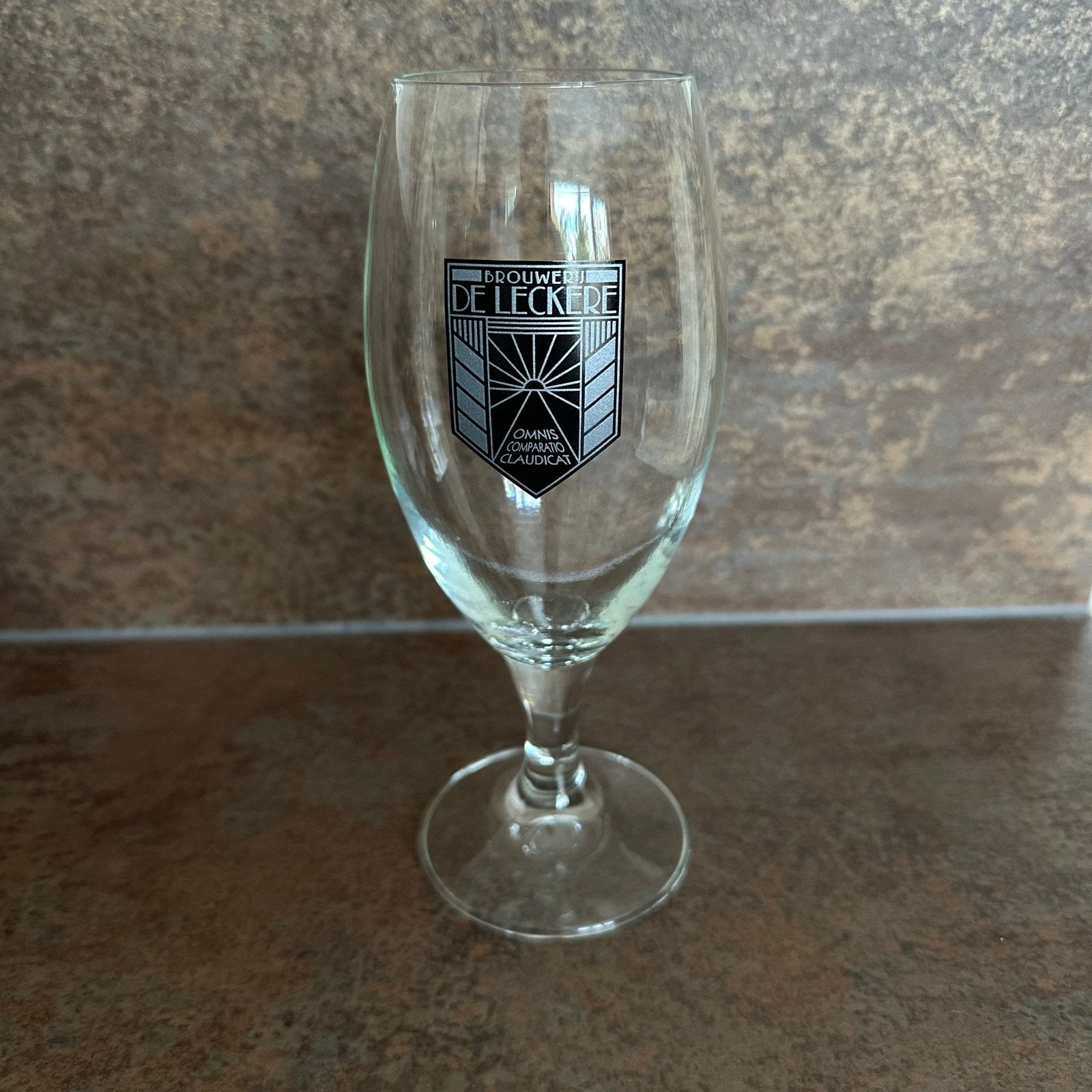 Brouwerij De Leckere bierglas, Glas of Glazen, Overige merken, Ophalen of Verzenden, Modern