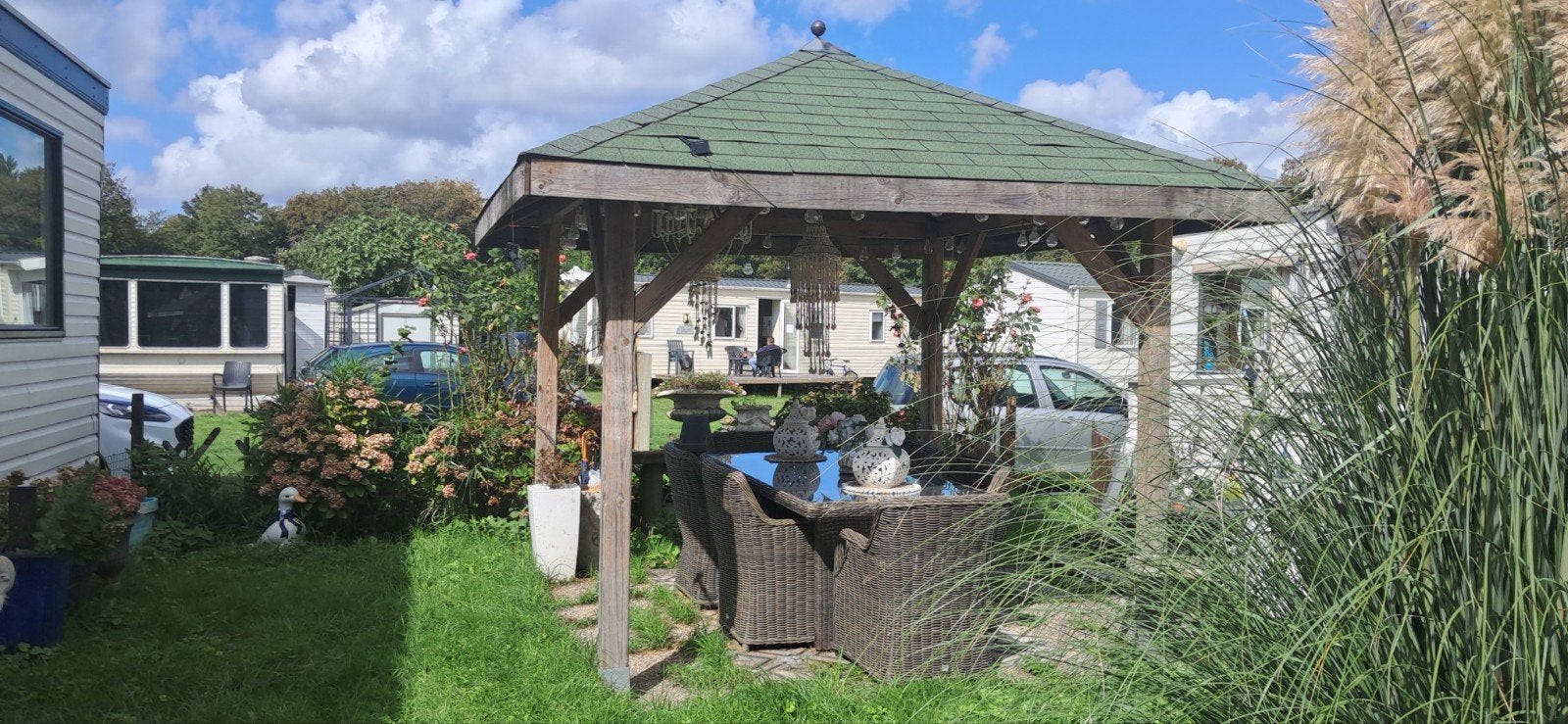 Houten Prieel - Ideaal voor uw tuin, Ophalen, Gebruikt, Minder dan 4 meter, Paviljoen
