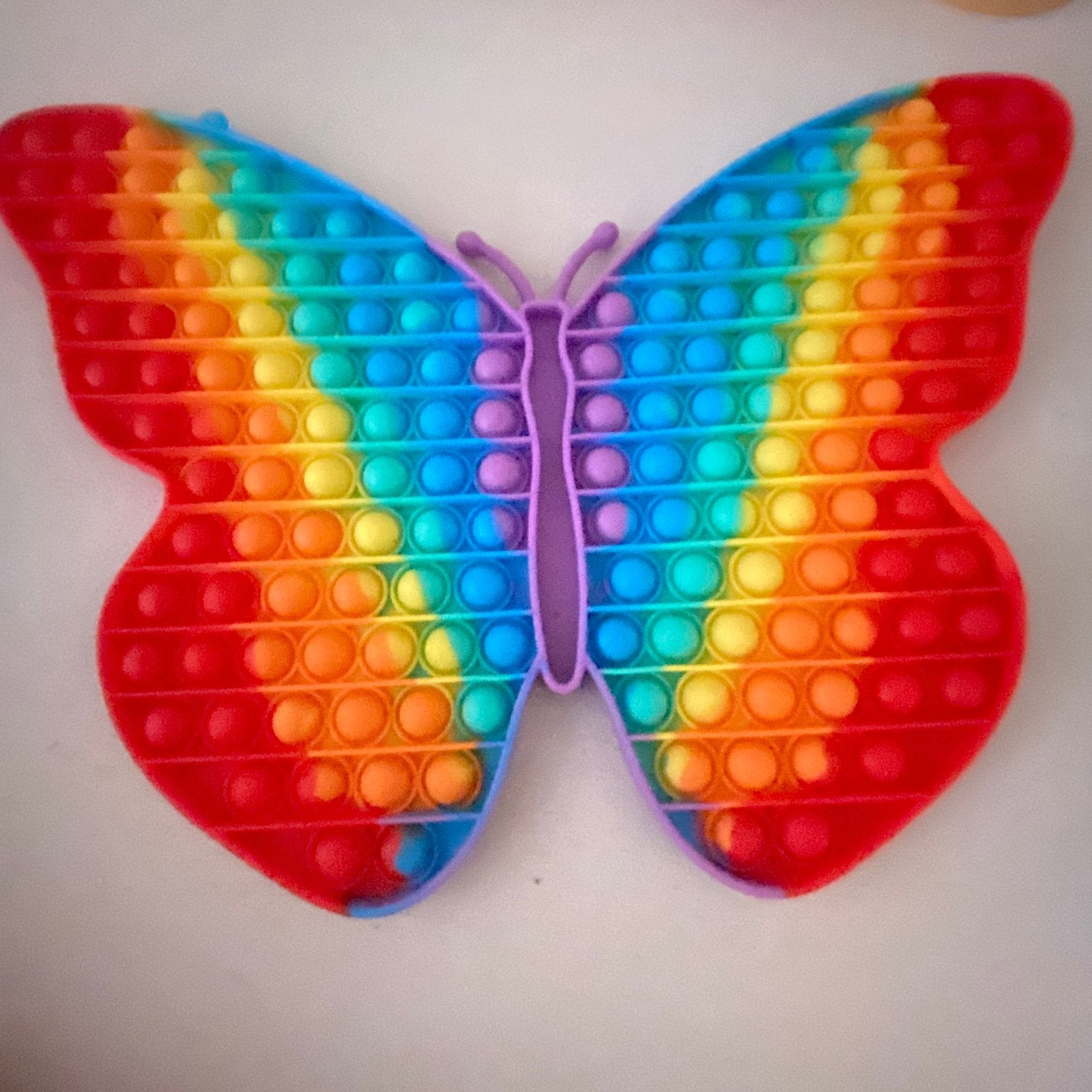 Pop It Fidget Toy Vlinder Regenboog mega, Kinderen en Baby's, Speelgoed | Overig, Ophalen, Nieuw, Jongen of Meisje