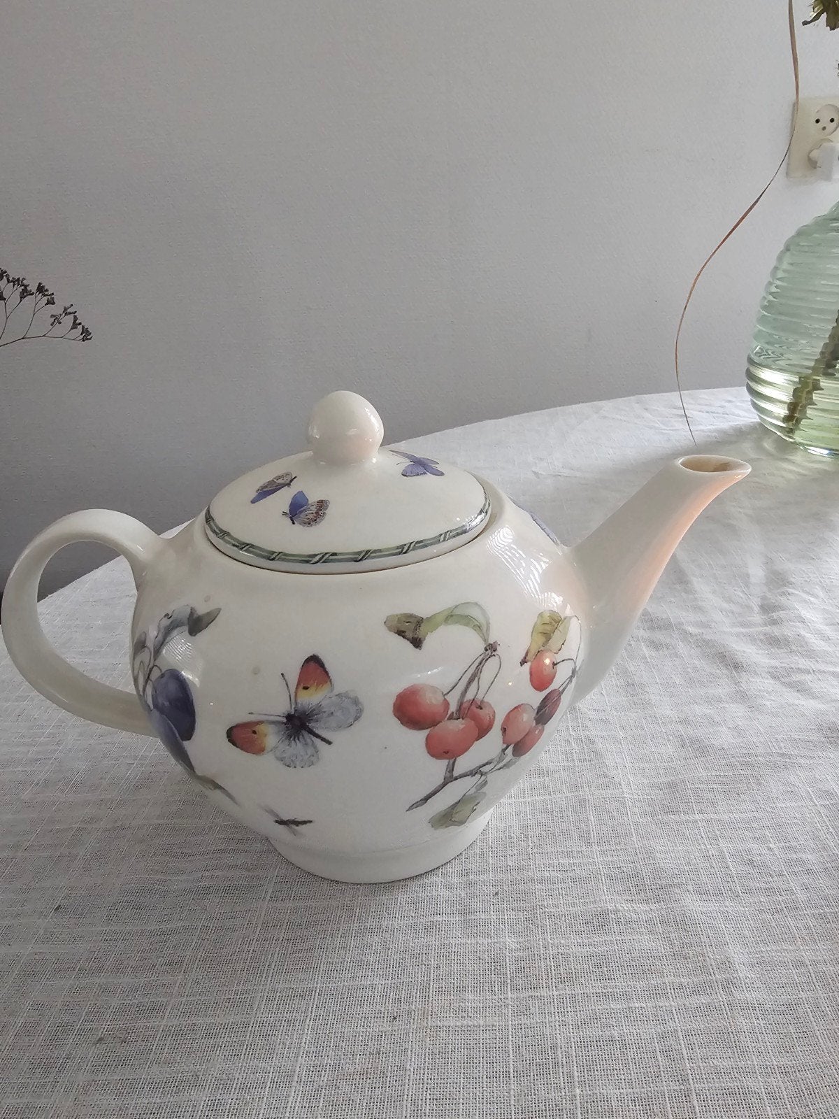 JBS Fruit & Flowers Theepot - Zo goed als nieuw, Ophalen, Zo goed als nieuw, Theepot