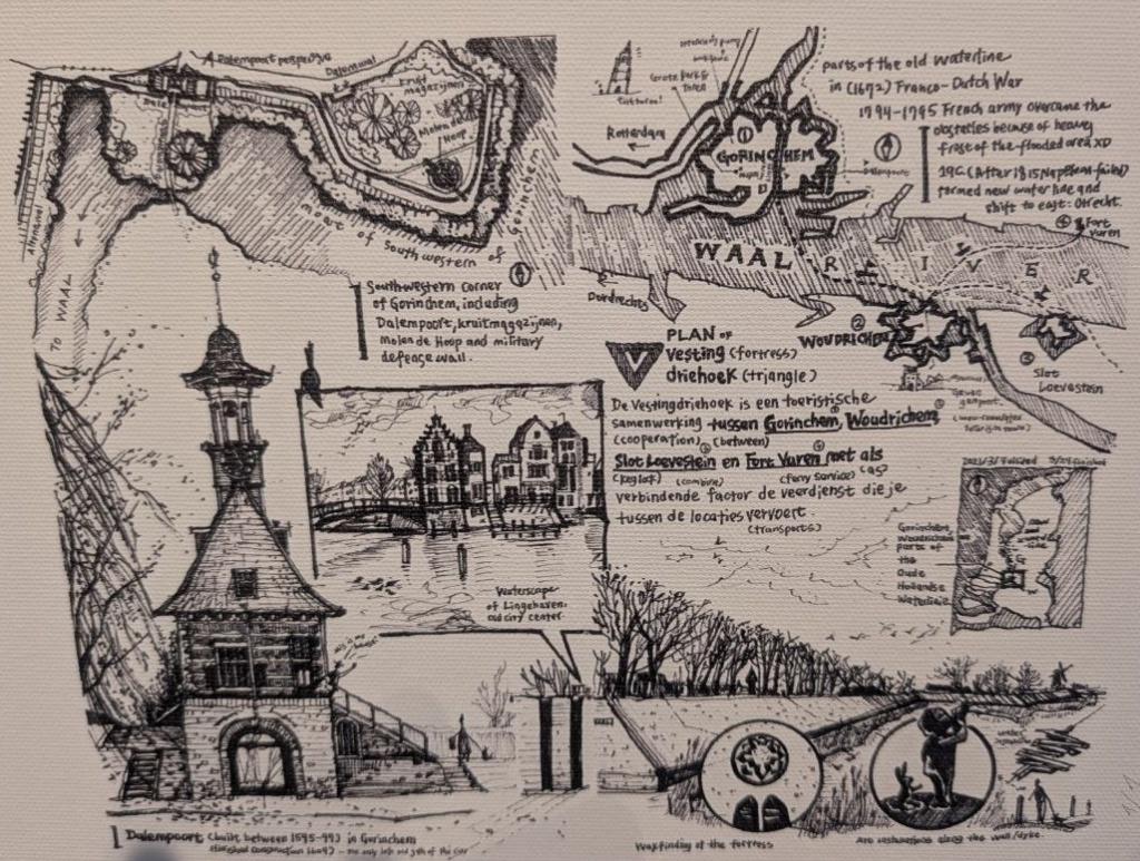 Tekening Emeline Lin: een avontuur in Gorinchem, Ophalen of Verzenden