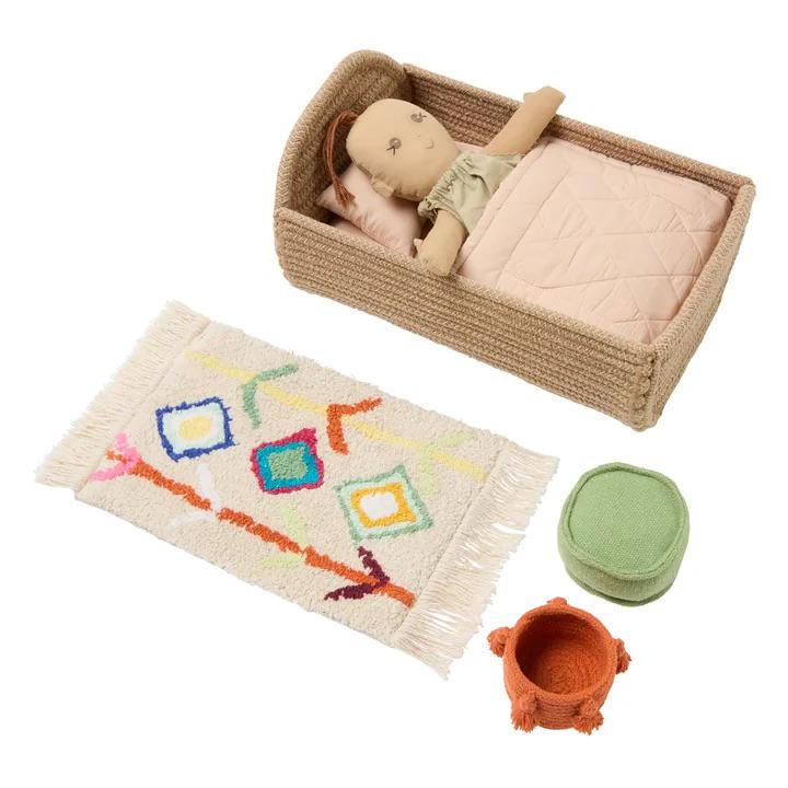 Lorena Canals poppenset nieuw  Nieuwprijs €89,-, Ophalen of Verzenden, Zo goed als nieuw, Babypop