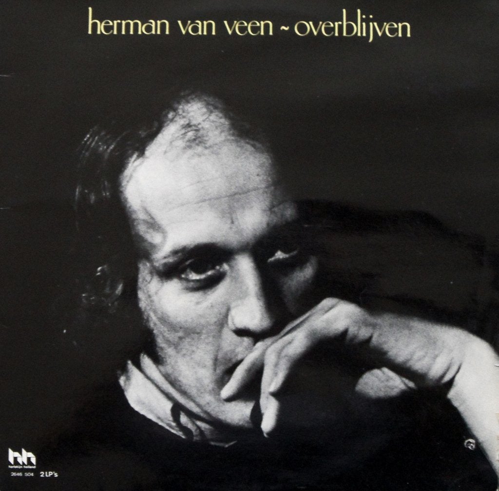 Herman van Veen - OVERBLIJVEN @1977, Cd's en Dvd's, Vinyl | Nederlandstalig, Cabaret of Kleinkunst, Inclusief binnenhoes, Ophalen of Verzenden