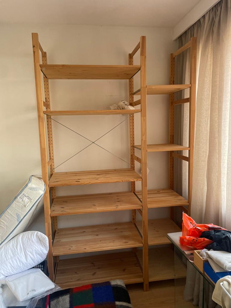 Ivar kast ikea stellingkast garderobe kast hout planken, Huis en Inrichting, Kasten | Stellingkasten, Ophalen, Zo goed als nieuw