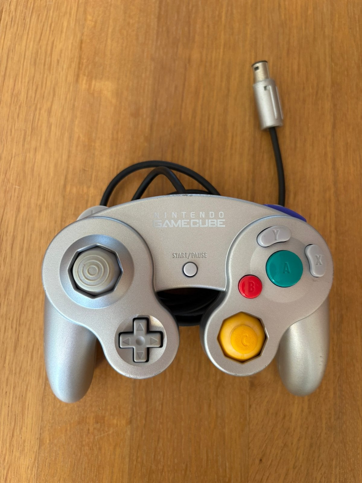 Gamecube controller - Zilver, Spelcomputers en Games, Spelcomputers | Nintendo GameCube, Ophalen of Verzenden, Gebruikt, Zilver