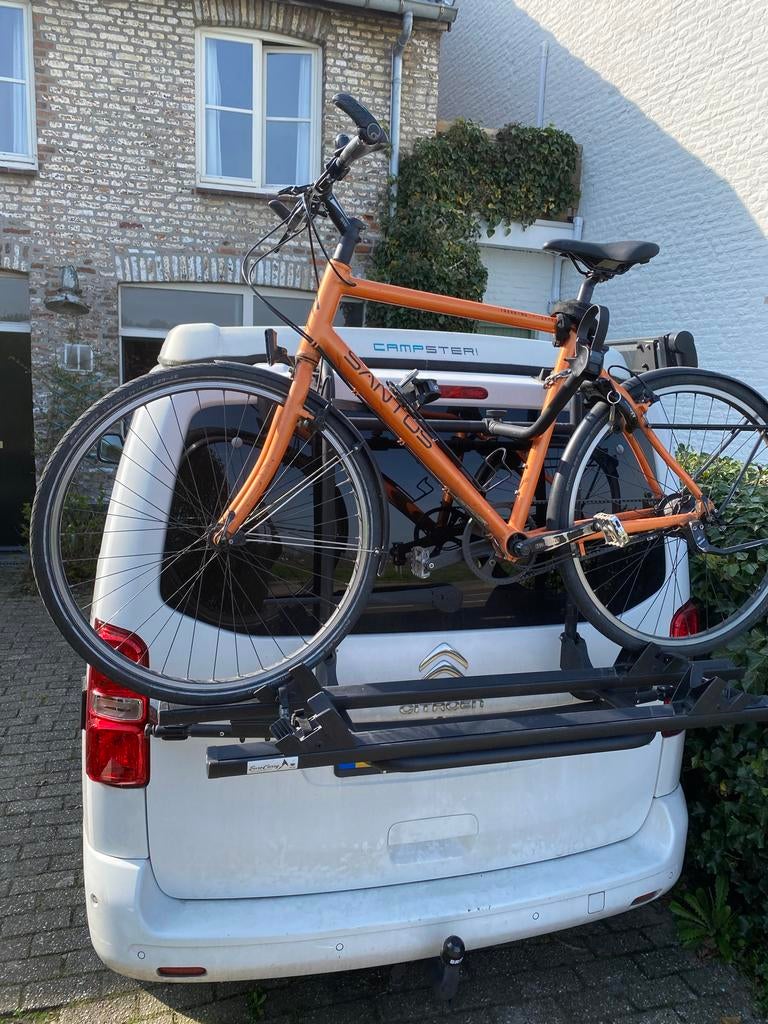 Euro Carry fietsendrager voor camperbusje, Auto diversen, Ophalen of Verzenden, 2 fietsen, Zo goed als nieuw, Achterklepdrager