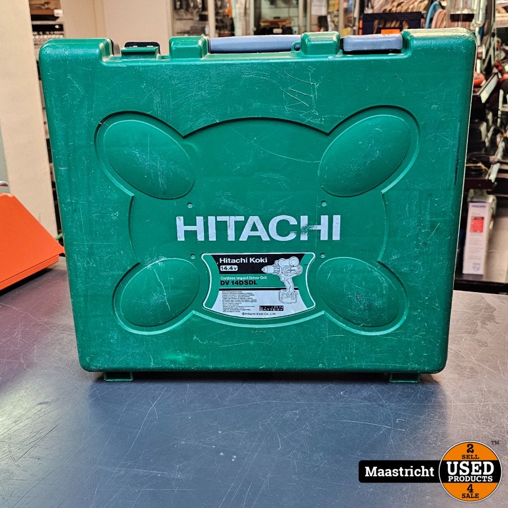 HITACHI DV14DSDL ZEER STERKE ACCUBOOR IN KOFFER MET 2 ACCU'S, Hitachi, Gebruikt, Support@hitachi.com, Hitachi, Ltd.
6-6, Marunouchi 1-chome, Chiyoda-ku
Tokyo 100-8280
Japan