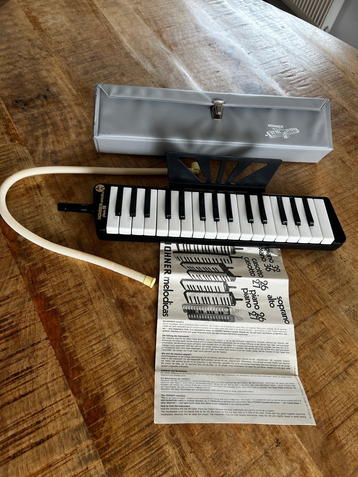 Vintage Hohner Melodica Piano 32 HM-32 – compleet met koffer, Ophalen of Verzenden, Zo goed als nieuw, Drums of Percussie