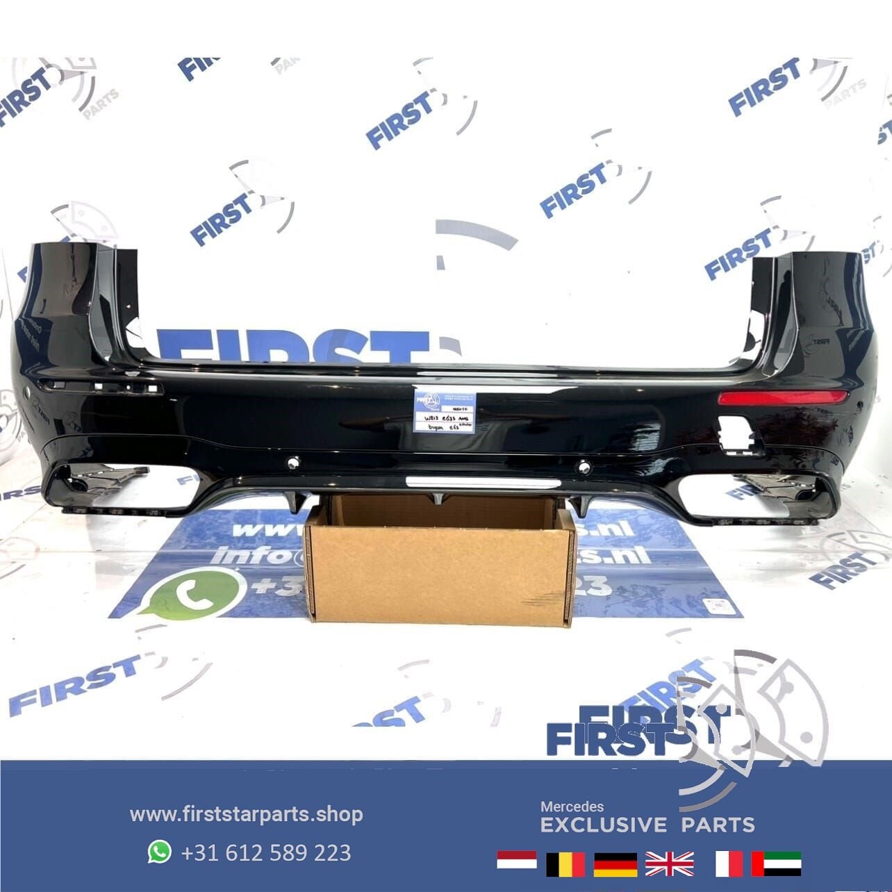 W213 S213 E63 E63S AMG ACHTERBUMPER + DIFFUSER Mercedes E Kl, Gebruikt, -, Ophalen of Verzenden, Achter