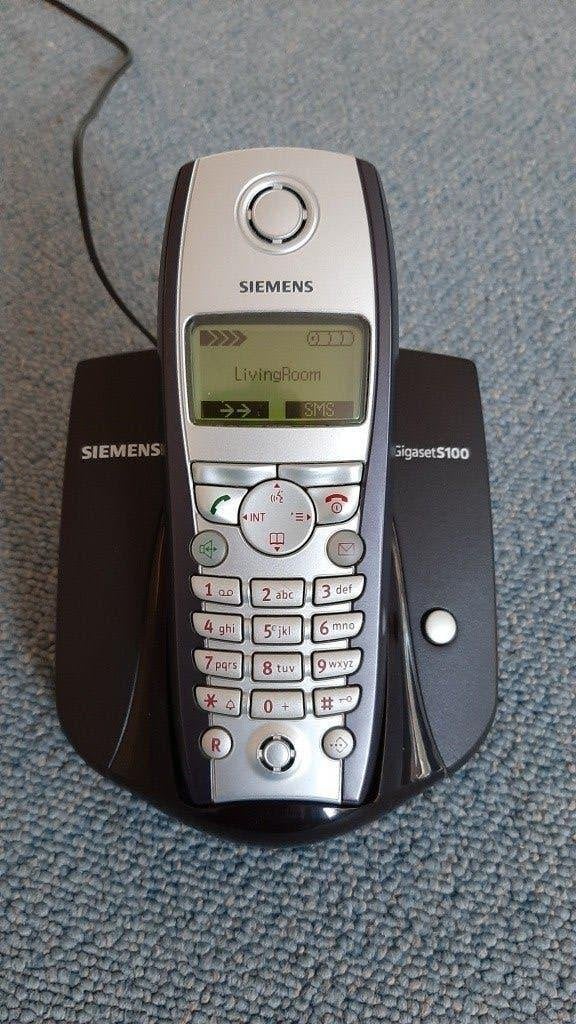 Siemens Gigaset S-100 draadloze telefoon in NIEUWSTAAT, Ophalen of Verzenden, Zo goed als nieuw, 1 handset, Stralingsarm