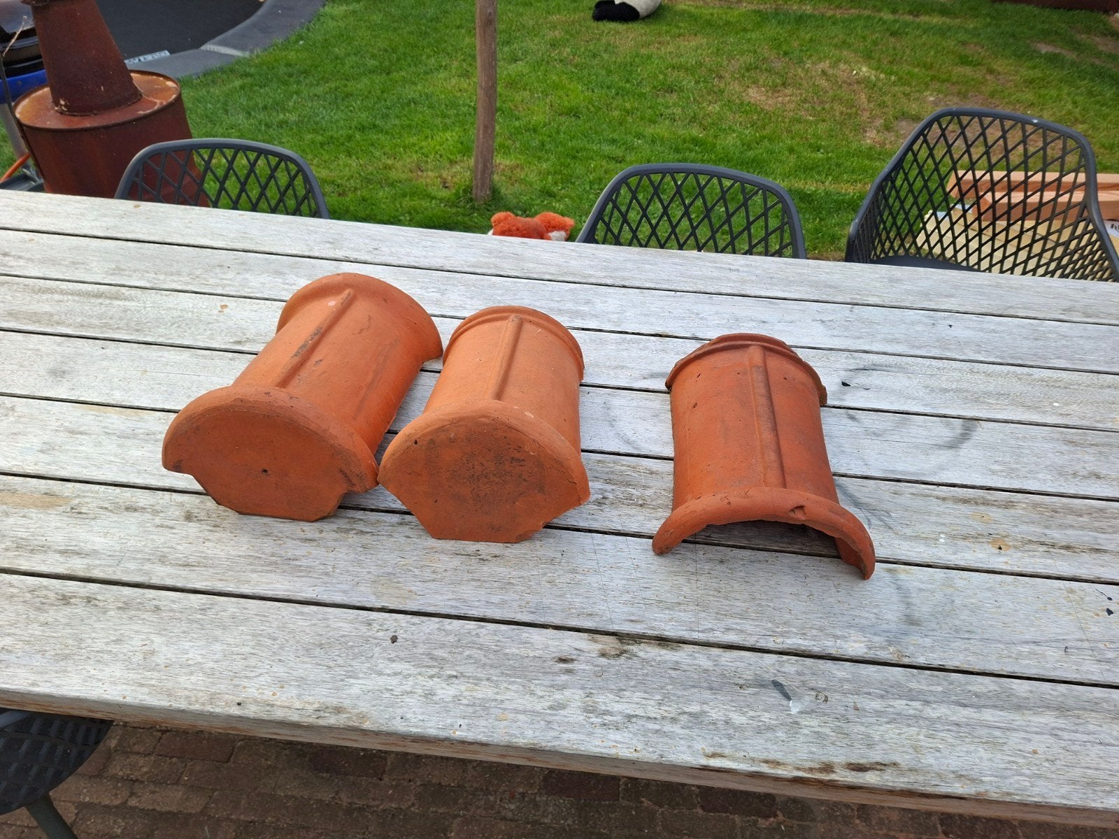 nokvorsten, Ophalen, Steen of Klei, 15 m² of meer, Dakpannen