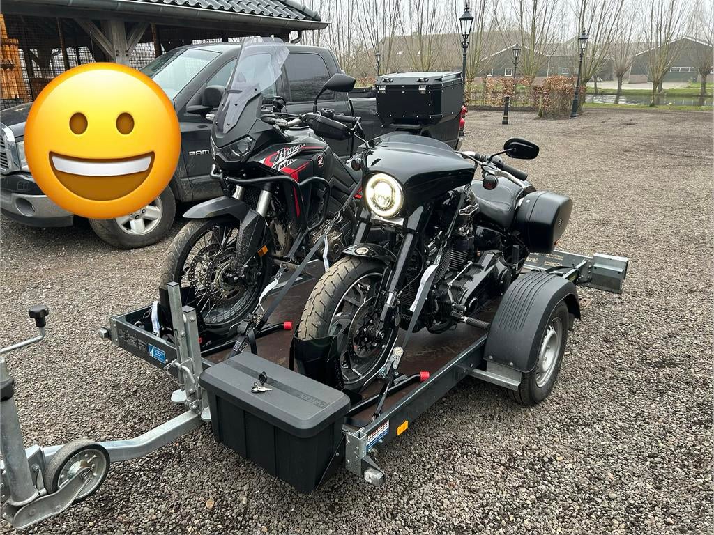 Motoraanhanger Kantelbaar 1of 2 motoren of brommobiel, Motoren, Accessoires | Overige, Zo goed als nieuw, Ophalen