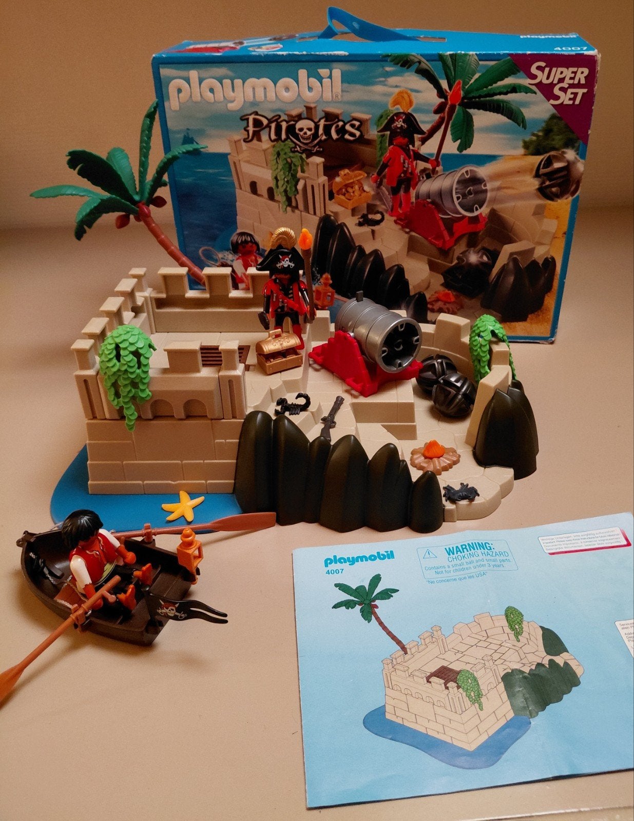 playmobil piraten vesting 4007, Ophalen of Verzenden, Gebruikt