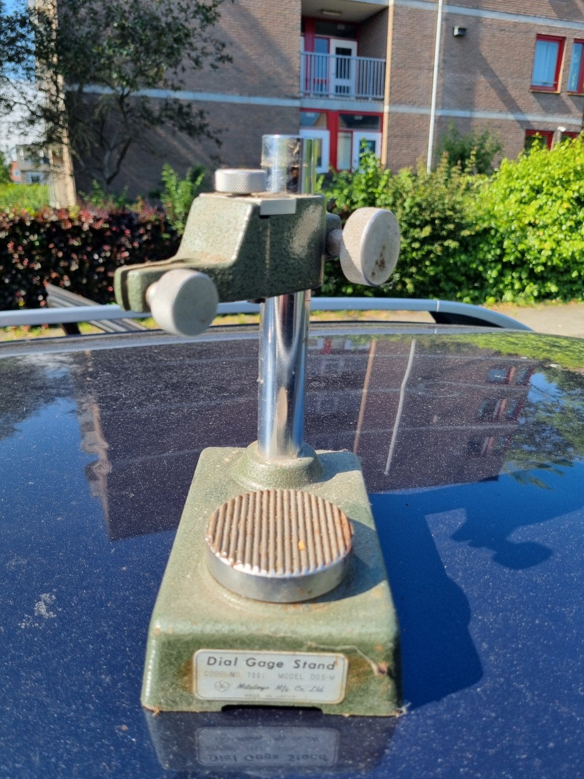 Messstand v Length Gauge Mitutoyo / Stand with Base / 7001 d, Ophalen of Verzenden, Metaaldraaibank