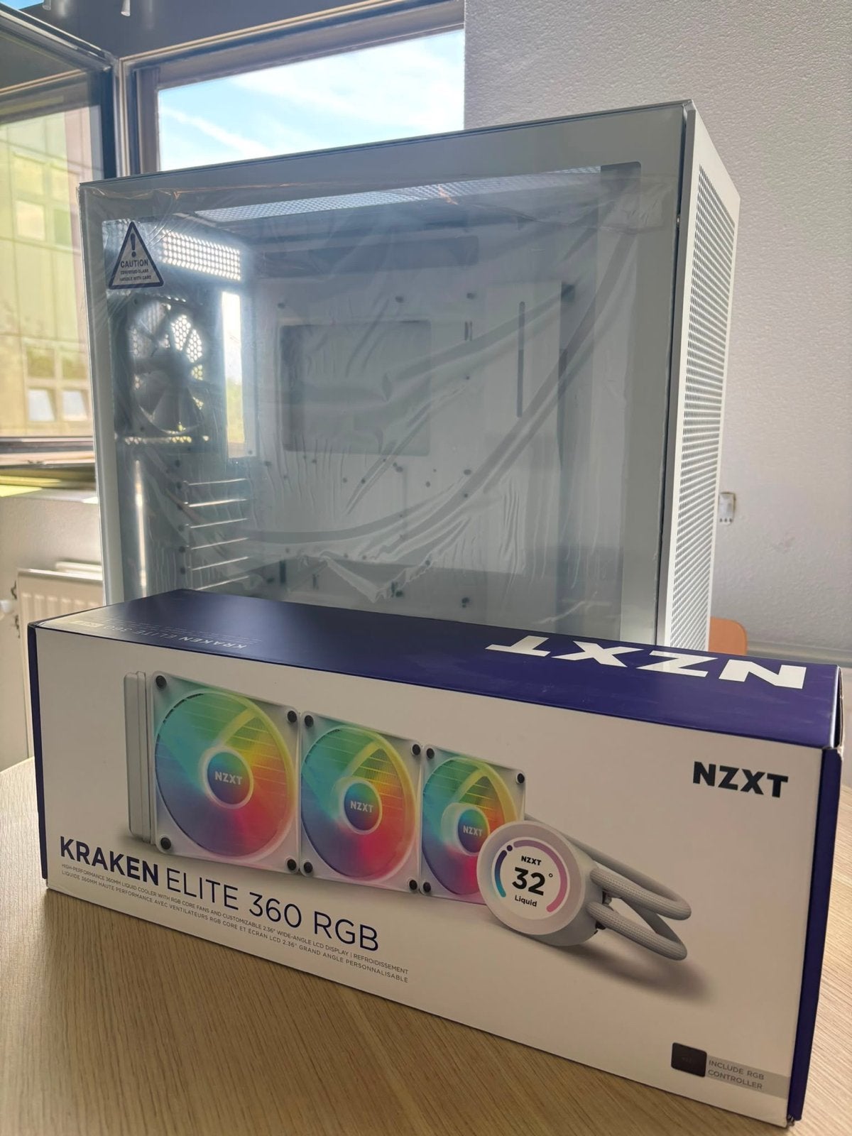 NZXT H7 Flow & Kraken Elite 360 RGB AIO Bundle, Computers en Software, Ophalen, Nieuw