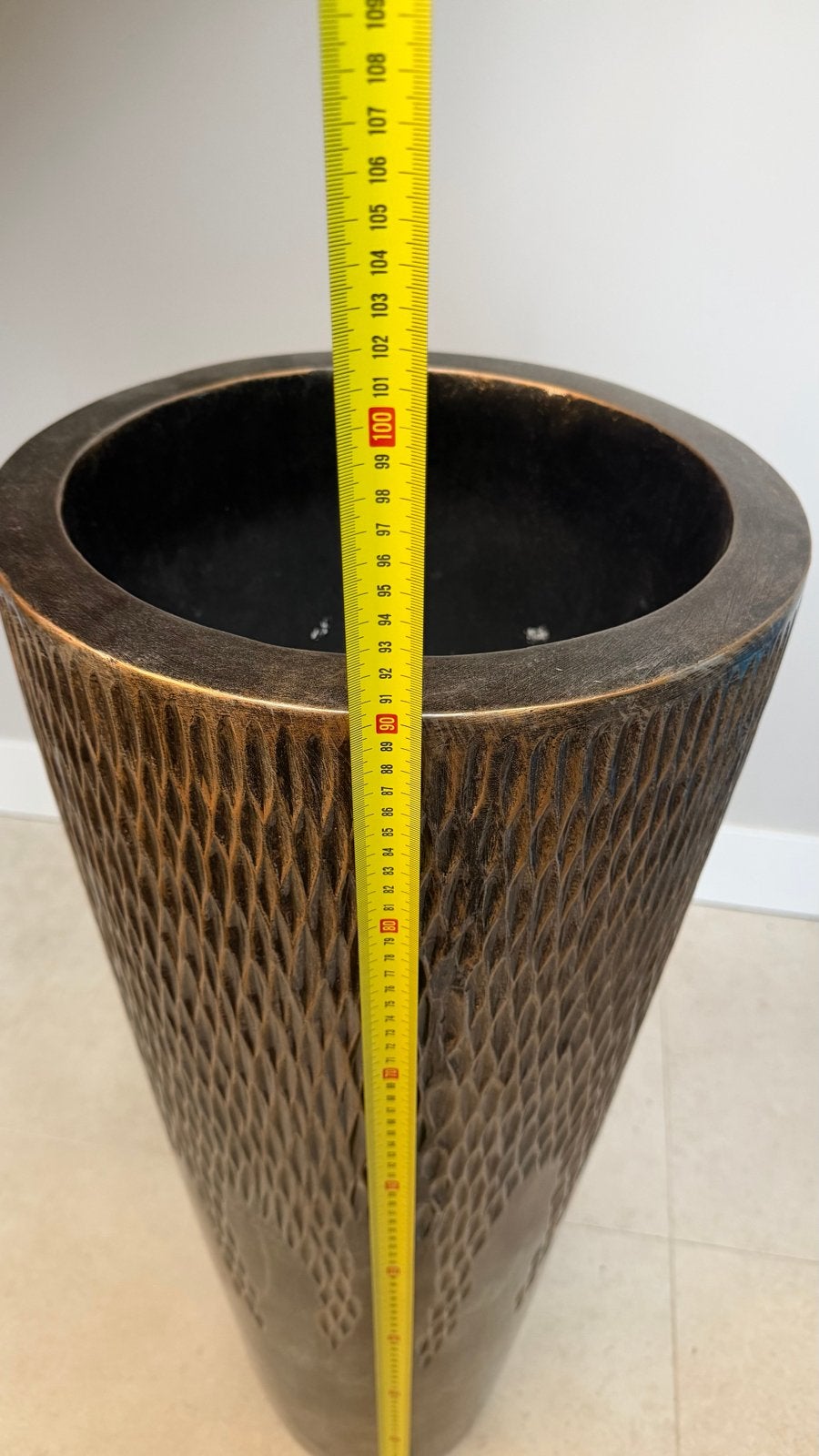 Plantenbak brons Baq Luxe Lite, Overige materialen, Gebruikt, Rond, Binnen