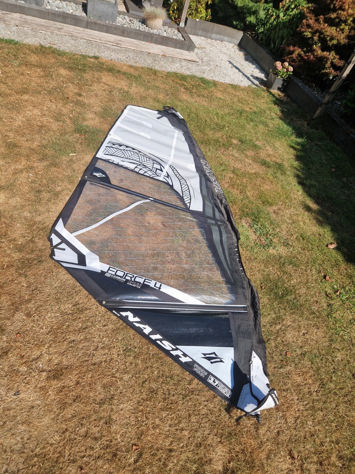 naish Force 4   3.7m, Watersport en Boten, Windsurfen, Ophalen of Verzenden, Zo goed als nieuw, Zeil