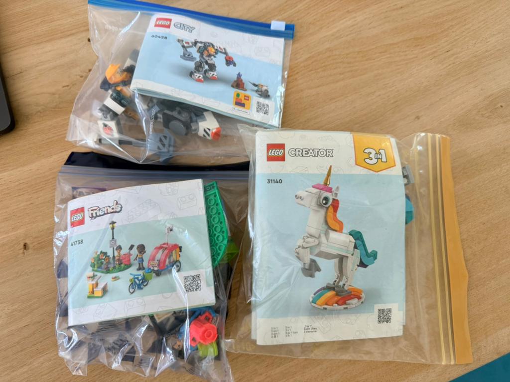 LEGO bundel - 3 sets samen: 60428, 41738 & 31140, Compleet, Gebruikt, Overige thema's, Lego
