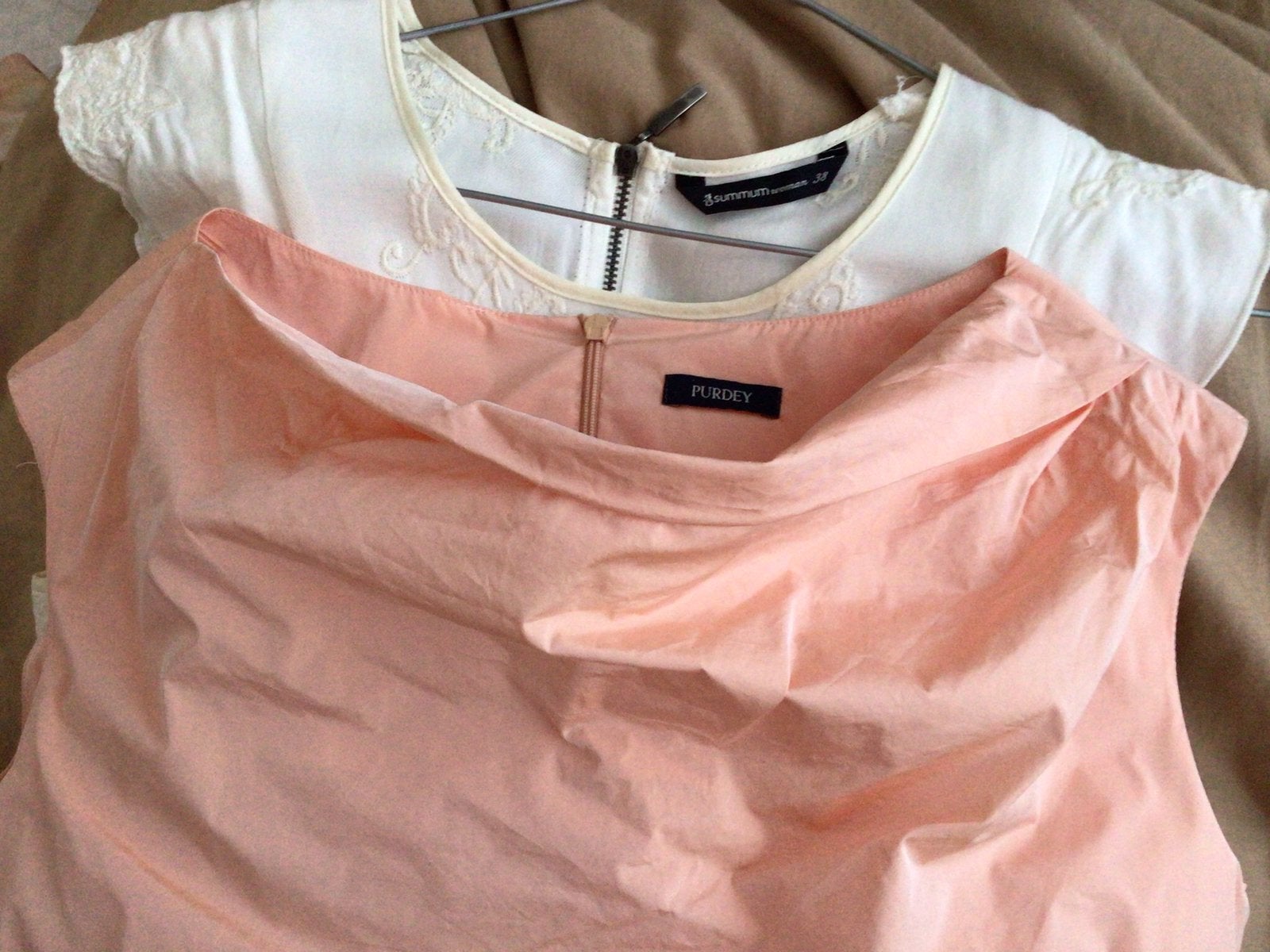 Purdey top, blouse, mouwloos zalm roze glans mt 38 waterval, Maat 38/40 (M), Ophalen of Verzenden, Zo goed als nieuw, Roze