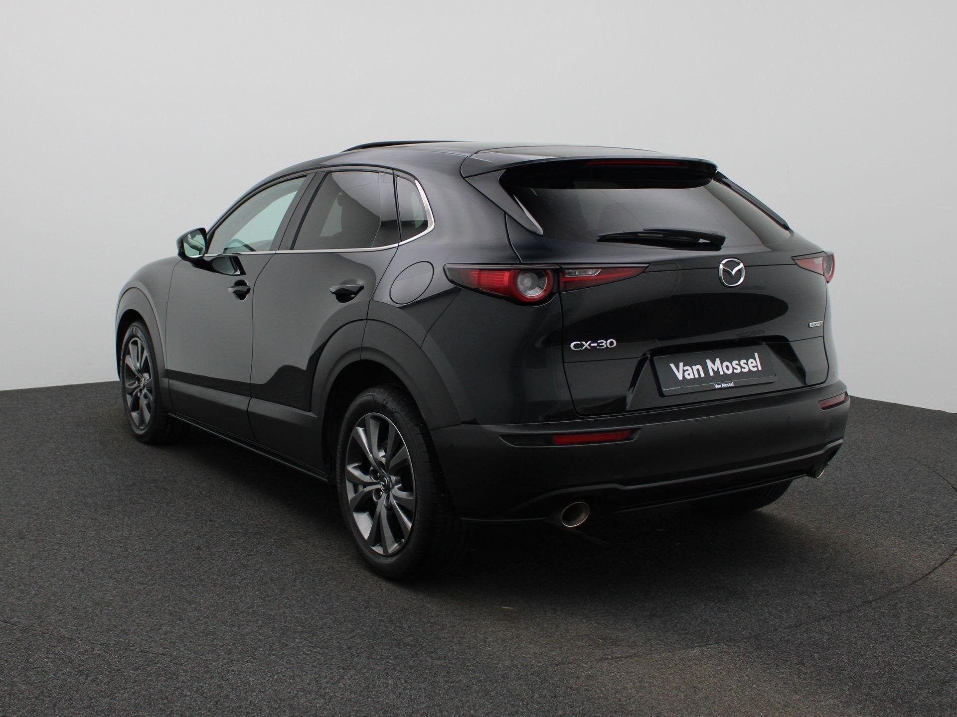 Mazda CX-30 2.0 Skyactiv-X 187Pk Auto Skycruise | Navigatie, Stof, Gebruikt, Zwart, Bedrijf