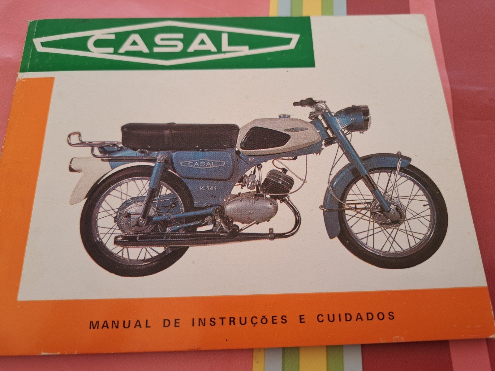 " CASAL " Instr.boekje model (K181), Fietsen en Brommers, Handleidingen en Instructieboekjes, Zo goed als nieuw, Ophalen of Verzenden