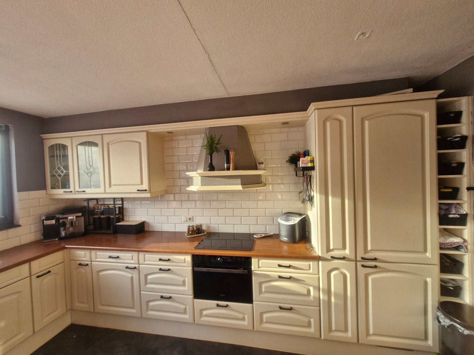 Keuken, Huis en Inrichting, Keuken | Complete keukens, Ophalen, Gebruikt, Crème, Hoekkeuken