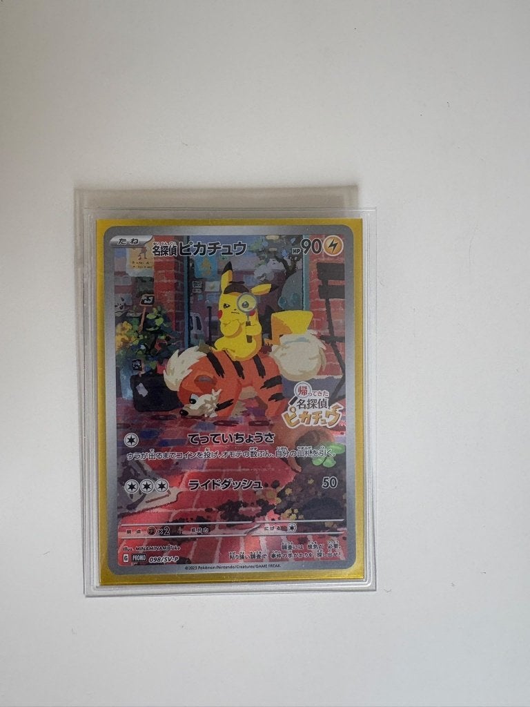 Pokemon Card-Detective Pikachu #098/SV-P, Ophalen of Verzenden, Zo goed als nieuw