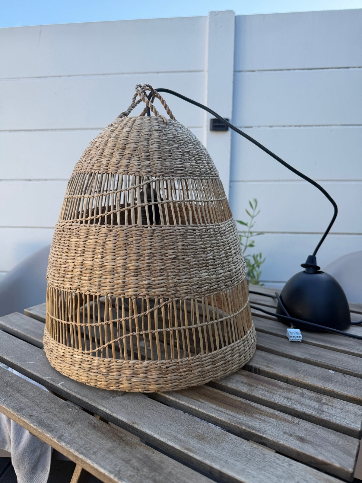 TORARED / HAVSDJUP hanglamp ikea, Ophalen, Zo goed als nieuw, Natuurlijk materiaal, E27 (groot)