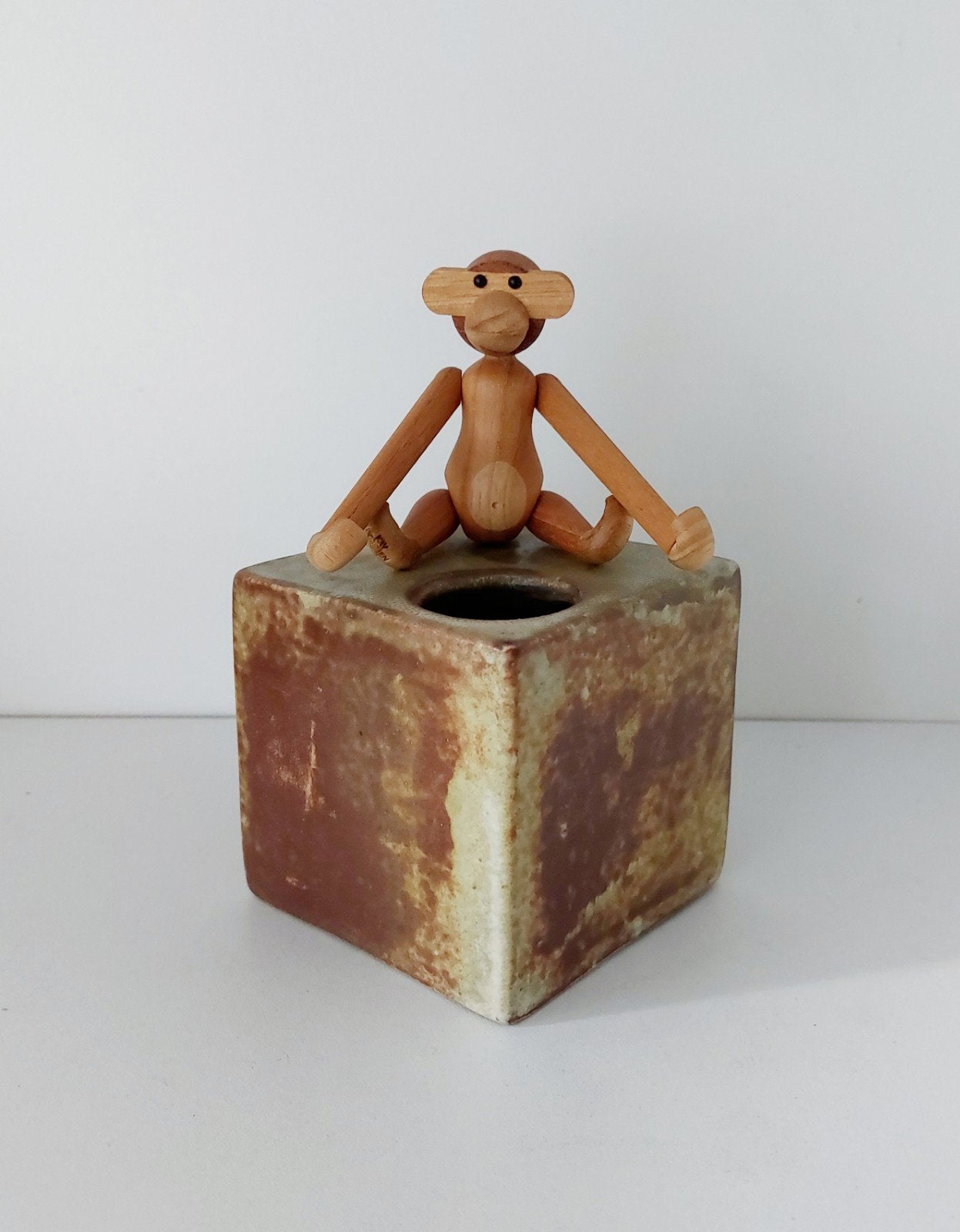 Vintage Mobach blokvaasje, Ophalen of Verzenden