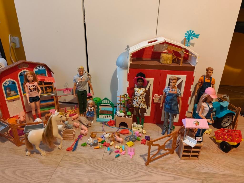 Barbie Sweet Orchard Farm Collectie - Grote Set, Ophalen of Verzenden, Gebruikt, Barbie