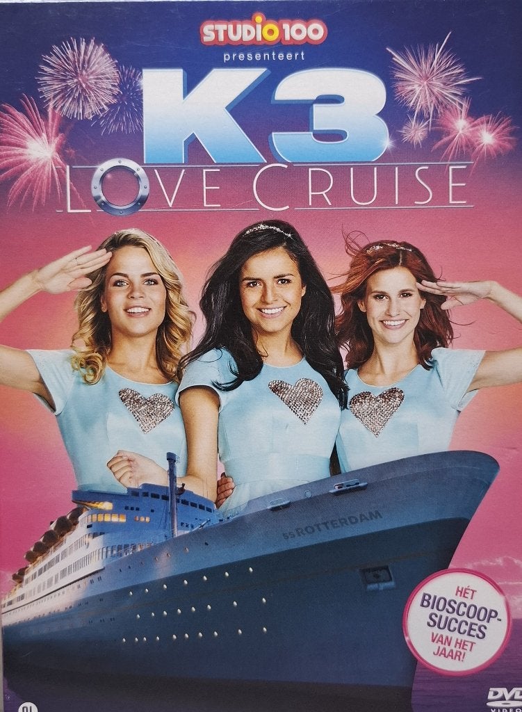 K3 Love Cruise - Krasvrije DVD - Studio 100, Cd's en Dvd's, Alle leeftijden, Zo goed als nieuw, Familie, Film