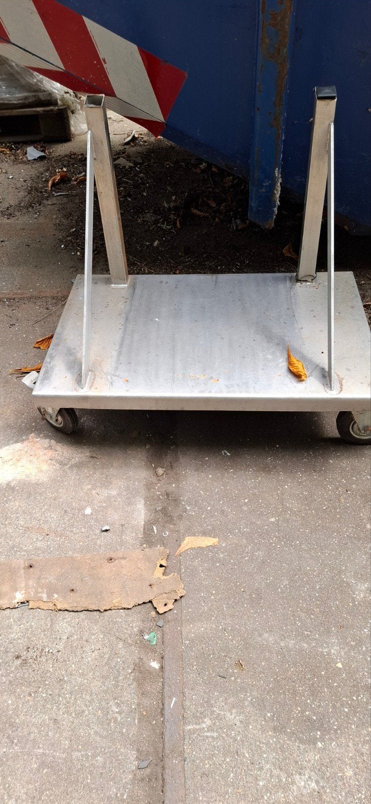 RVS  transportkar/RVS  Onderstel/ RVS  hondje, Doe-het-zelf en Verbouw, Transportwagens, 100 liter of meer, Ophalen, Transportkar