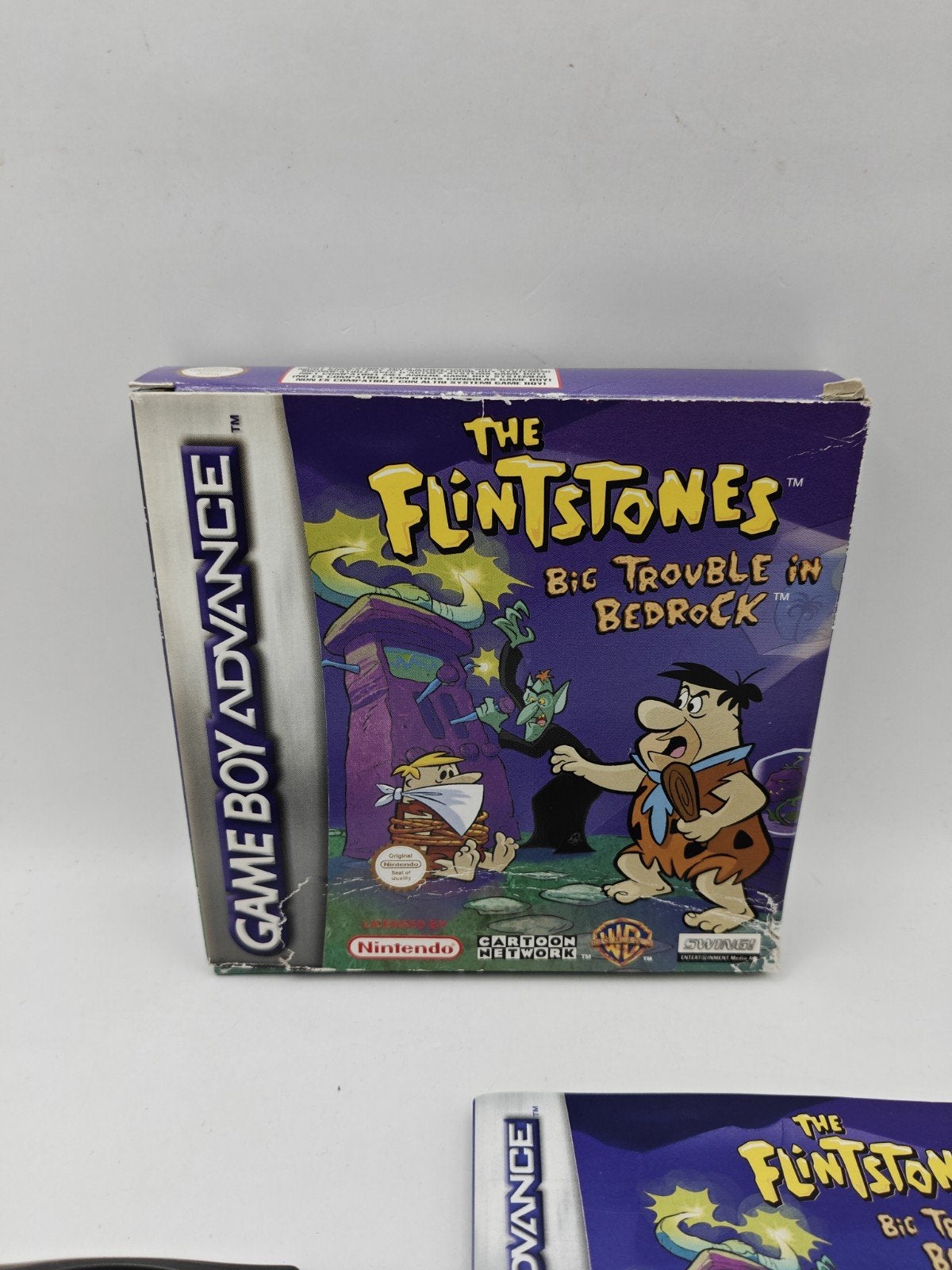 The Flintstones: Big Trouble in Bedrock Gameboy Advance CIB, Nintendo, 1 speler, Zo goed als nieuw, Vanaf 3 jaar