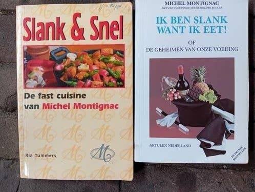 2 x Michel montignac kookboeken ik ben slank want ik eet, Gezond koken, Michel Montignac, Ophalen of Verzenden, Zo goed als nieuw