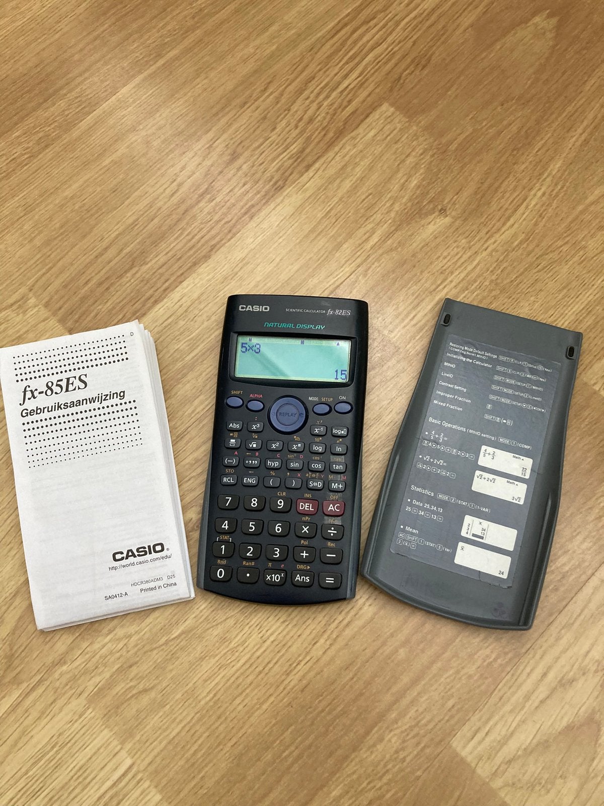 Casio fx-85ES schoolrekenmachine, Diversen, Ophalen of Verzenden, Gebruikt