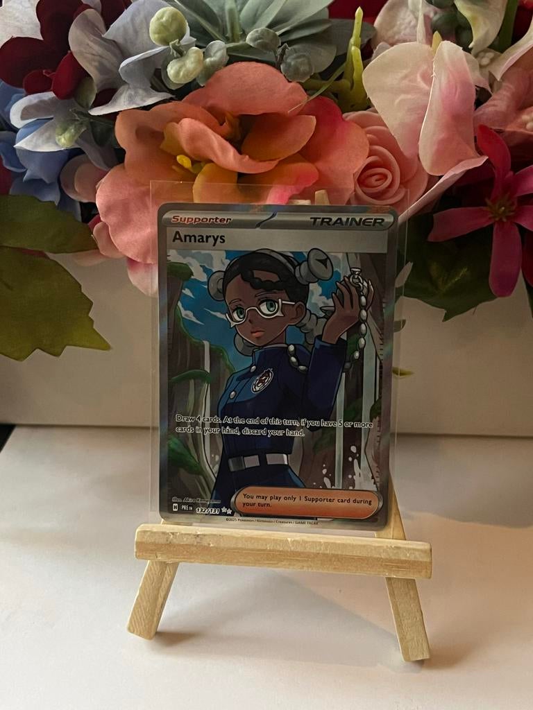 Pokémon Trainer Kaarten: Amarys, Atticus, Lacey (Full Art), Ophalen, Zo goed als nieuw, Meerdere kaarten