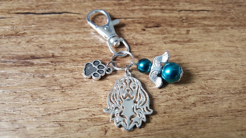 Hanger Cavalier king charles spaniël met lucky angel, Verzenden, Nieuw, Hanger