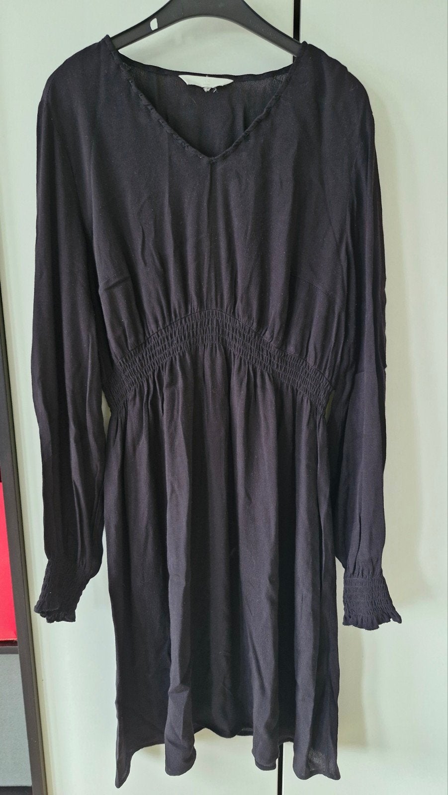 Zwarte H&M Mama zwangerschapsjurk maat 38, Maat 38/40 (M), Ophalen of Verzenden, H&M Mama, Gedragen