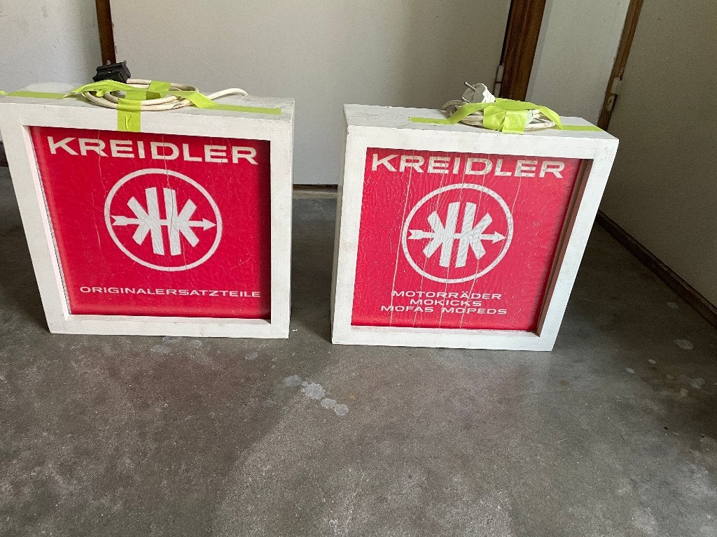 2 st lichtbakjes kreidler afm 31 x 31 cm kreidler rs rmc, Ophalen of Verzenden, Zo goed als nieuw, Lichtbak of (neon) lamp