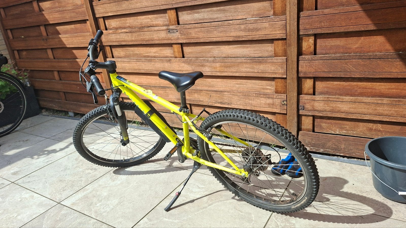 Rockrider geel jongensfiets 24 inch, Fietsen en Brommers, Ophalen, 24 inch of meer, Gebruikt, Staal