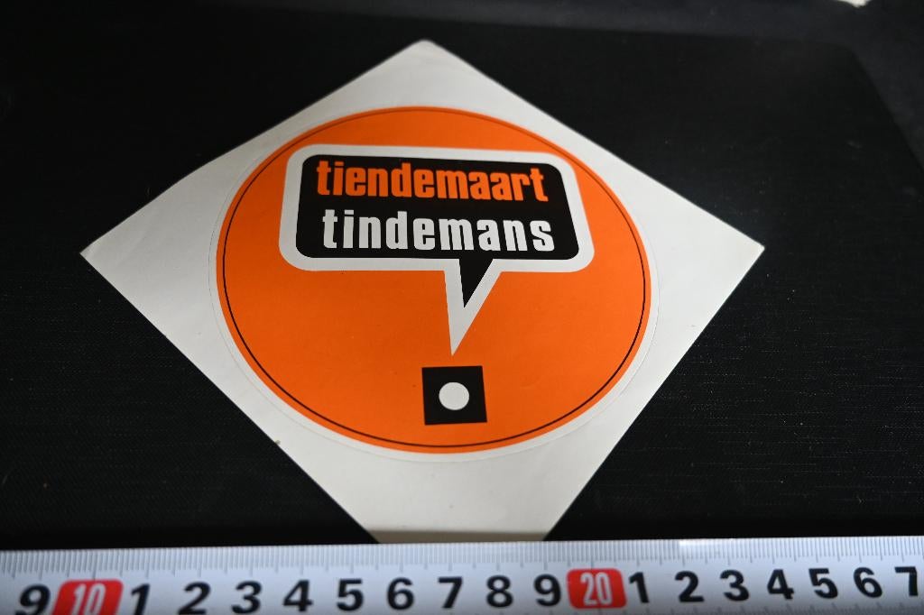 sticker Tiendemaart Tindemans, Ophalen, Zo goed als nieuw