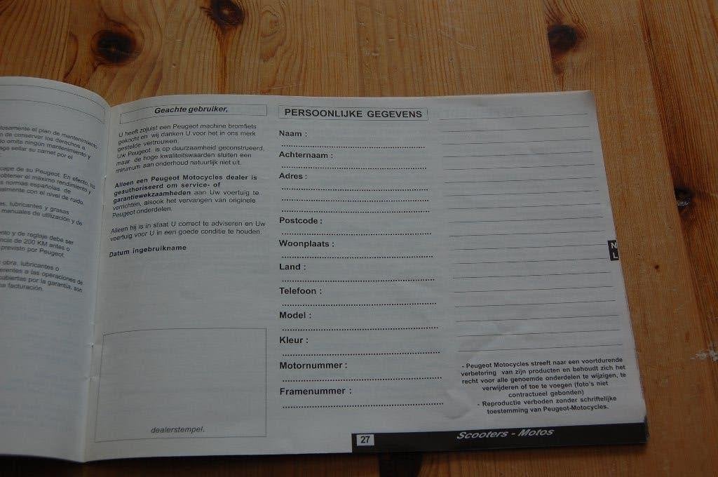 Peugeot instruktie- garantie en serviceboek, Ophalen of Verzenden, Nieuw