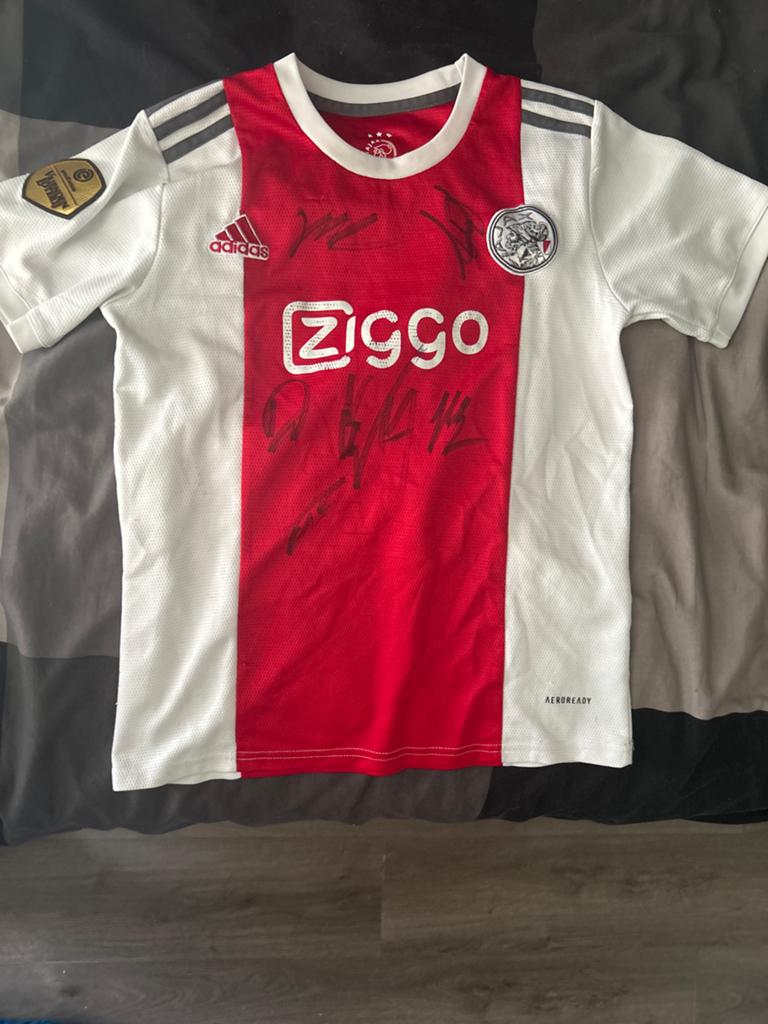 Gesigneerd Ajax shirt, Maat XS of kleiner, Ophalen of Verzenden, Shirt