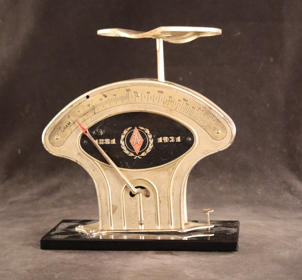 Antieke Art Deco weegschaal, Ophalen of Verzenden