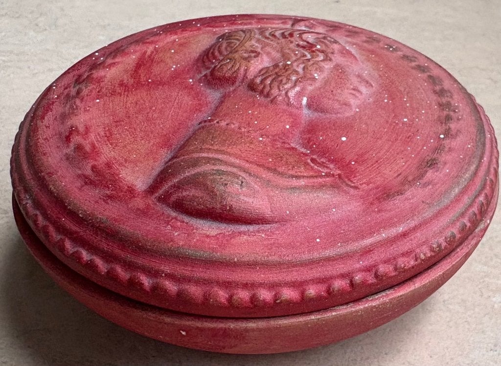 Terracotta doosje, renaissance stijl, AMD, Deruta, Italië, Ophalen of Verzenden