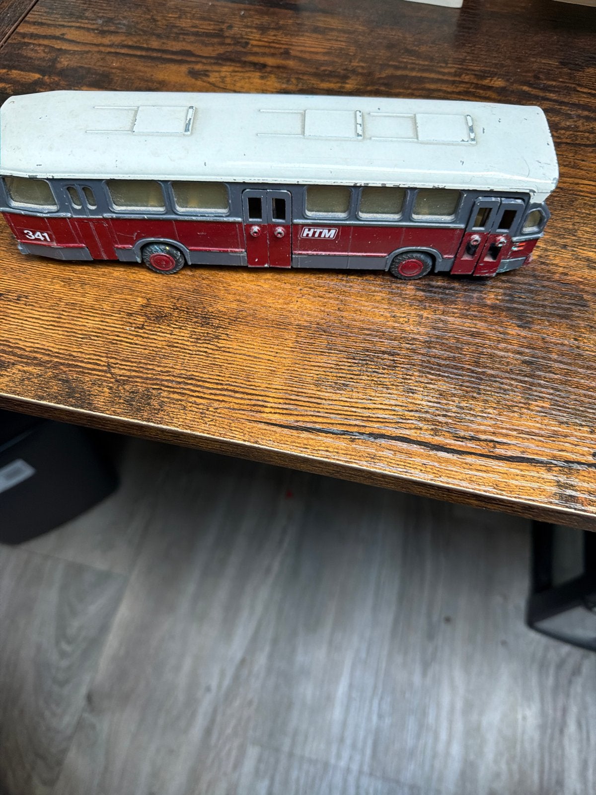 Vintage Lion Toys HTM Bus 341 DAF Citybus - Made in Holland, Ophalen of Verzenden, Gebruikt